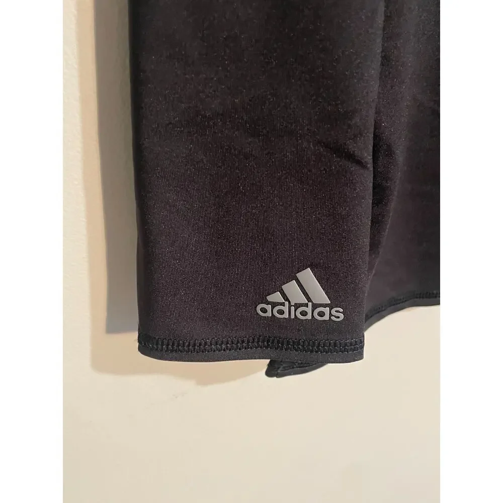 Adidas Mens Baselayer‎ Sun Shirt UPF 50 Crew Black Long Sleeve Training Large